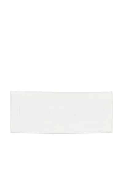 Pre-owned Hermes Birkin Shadow Clutch In White