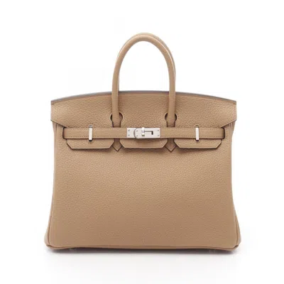 Pre-owned Hermes Birkin Togo Leather Handbag () In Brown