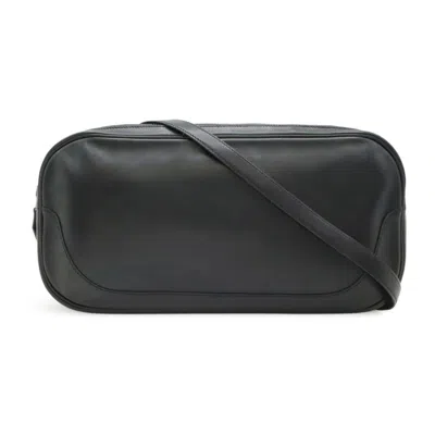 Pre-owned Hermes Black Box Calf Leather Shoulder Bag ()