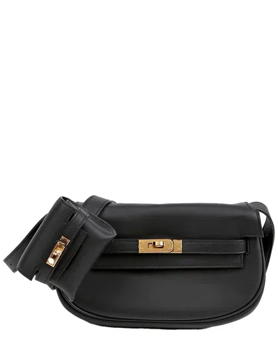 Hermes Hermès Black Calfskin Kelly Move Shoulder Bag (authentic Pre-loved)