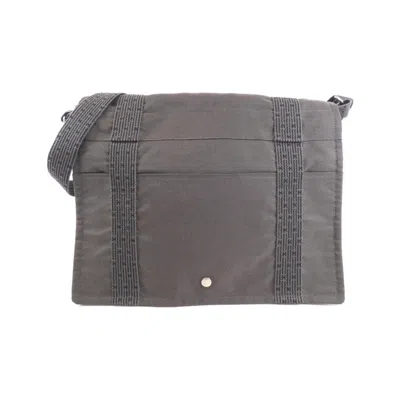 Pre-owned Hermes Black Canvas Shoulder Bag ()