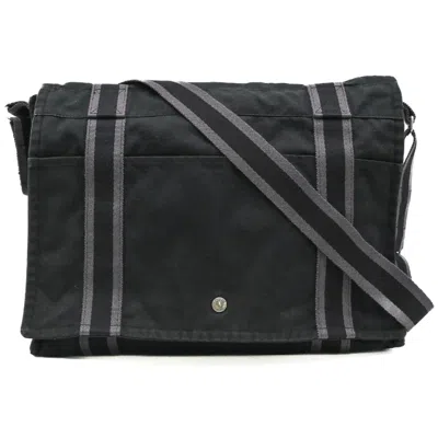 Pre-owned Hermes Black Canvas Shoulder Bag ()