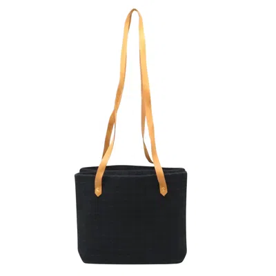 Hermes Hermès Black Canvas Shoulder Bag ()