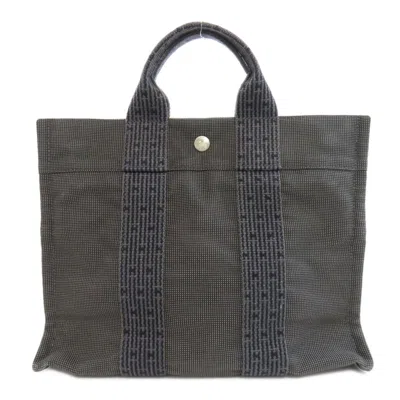 Pre-owned Hermes Black Canvas Tote Bag ()