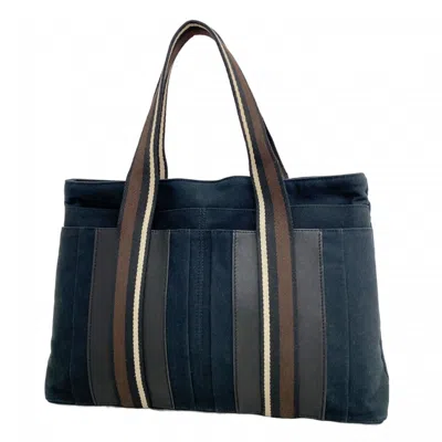 Pre-owned Hermes Black Canvas Tote Bag ()