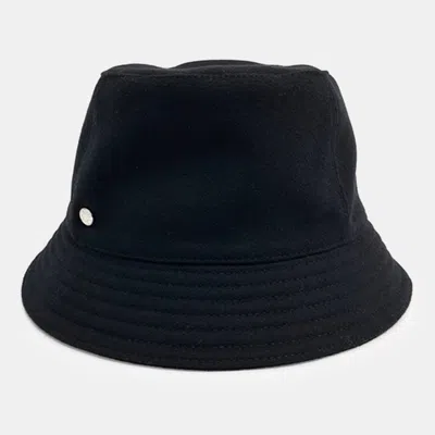 Pre-owned Hermes Hermès Black Cashmere Bucket Hat