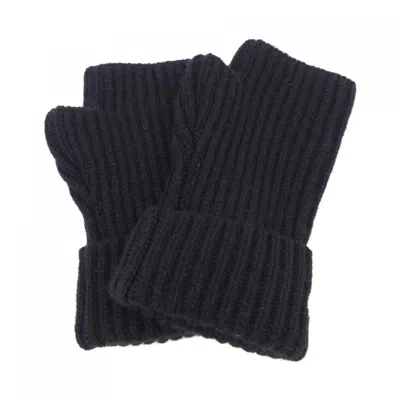 Pre-owned Hermes Black Cashmere Warm Gloves ()