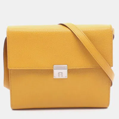 Pre-owned Hermes Black Chevre Clic 16 Wallet On Strap