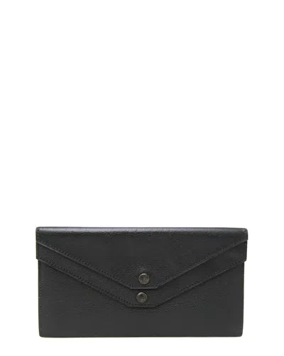 Pre-owned Hermes Hermès Black Chevre Leather Bi-fold Wallet (authentic Pre-loved)