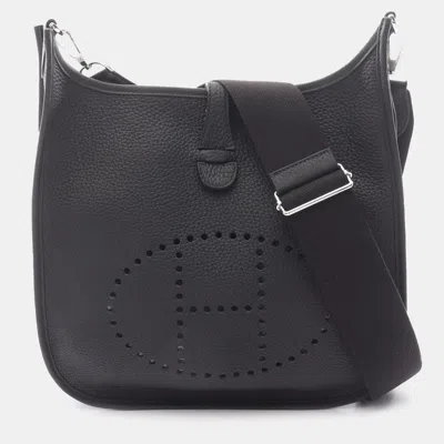 Pre-owned Hermes Black Clemence Evelyne Iii 29
