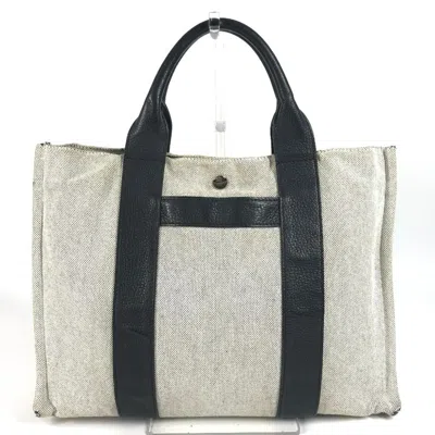 Pre-owned Hermes Black Cotton Handbag Tote Bag ()