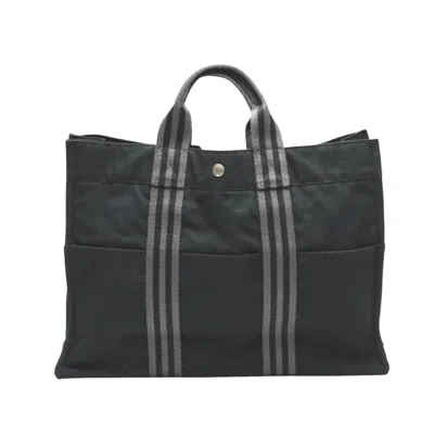 Pre-owned Hermes Black Cotton Tote Bag ()