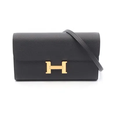 Pre-owned Hermes Black Epsom Leather Leather Shoulder Bag ()