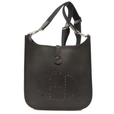 Pre-owned Hermes Black Epsom Leather Shoulder Bag ()