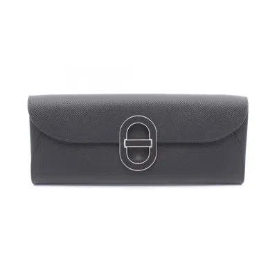 Pre-owned Hermes Black Epsom Leather Shoulder Bag ()