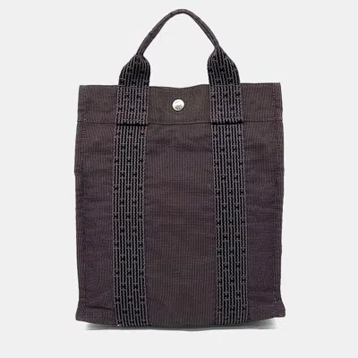 Pre-owned Hermes Black Fabric Furutto Backpack