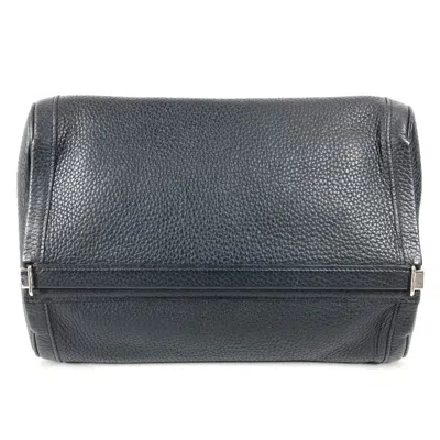 Pre-owned Hermes Black Leather Clutch Bag Pouch ()