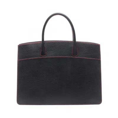 Pre-owned Hermes Black Leather Handbag Tote Bag ()