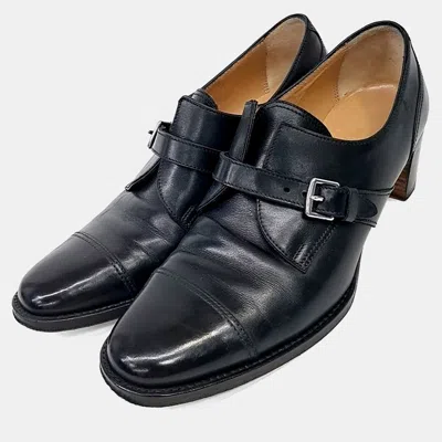 Pre-owned Hermes Hermès Black Leather Loafers