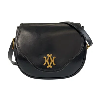 Pre-owned Hermes Black Leather Pochette Shoulder Bag ()