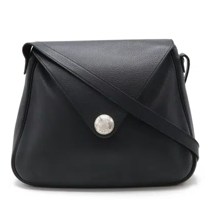 Pre-owned Hermes Black Leather Shoulder Bag ()