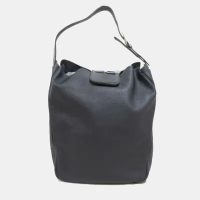 Pre-owned Hermes Black Leather Swift & Clemence Virevolte 29 Bag