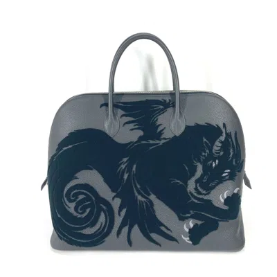 Pre-owned Hermes Black Leather Tote Bag ()