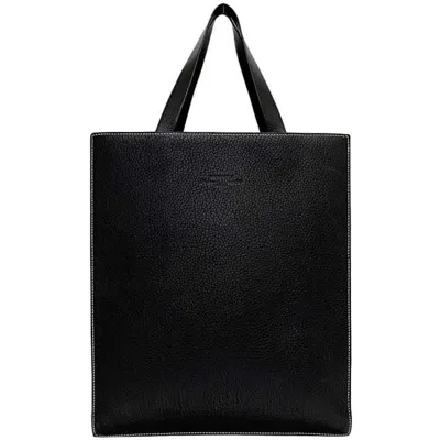Pre-owned Hermes Black Leather Tote Bag ()