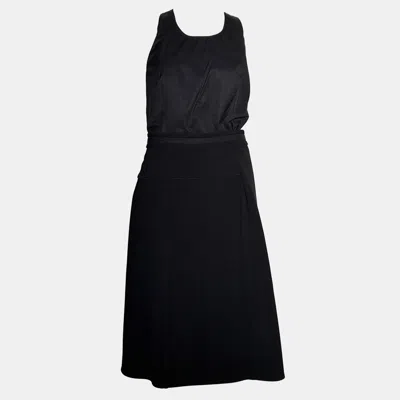 Pre-owned Hermes Black Midi Dress M