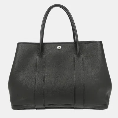 Pre-owned Hermes Black Negonda Garden Party 36 Tote Pm