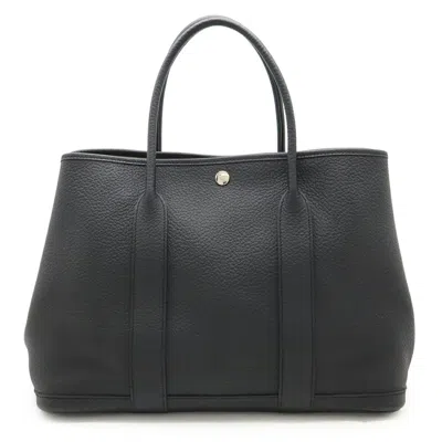 Pre-owned Hermes Black Negonda Leather Handbag Tote Bag ()