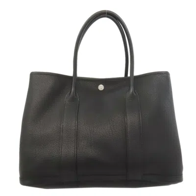 Pre-owned Hermes Black Negonda Leather Tote Bag ()