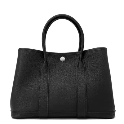 Pre-owned Hermes Black Negonda Leather Tote Bag ()