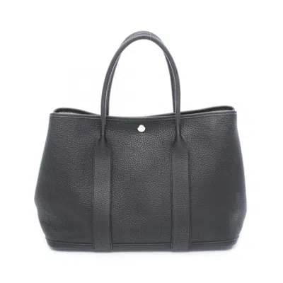 Pre-owned Hermes Black Negonda Leather Tote Bag ()