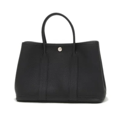 Pre-owned Hermes Black Negonda Leather Tote Bag ()