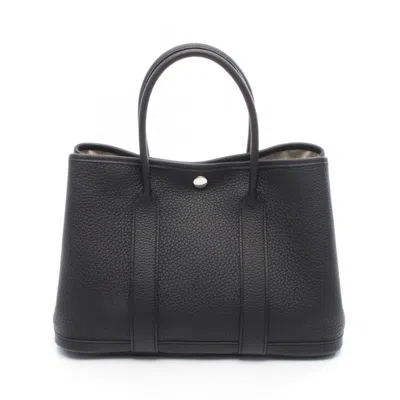 Pre-owned Hermes Black Negonda Leather Tote Bag ()