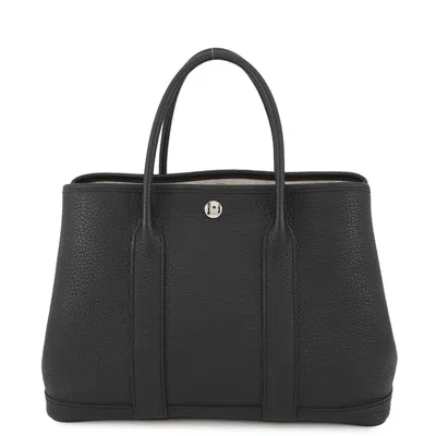 Pre-owned Hermes Black Negonda Leather Tote Bag ()