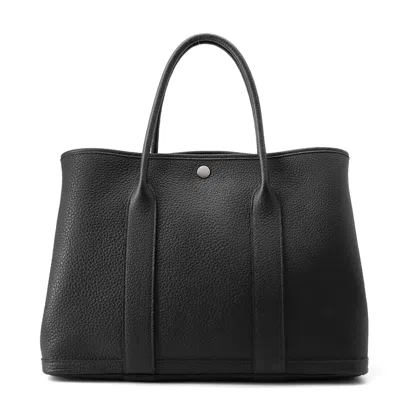 Pre-owned Hermes Black Negonda Leather Tote Bag ()