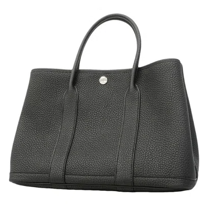 Pre-owned Hermes Black Negonda Leather Tote Bag ()