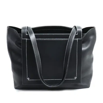 Pre-owned Hermes Black Swift Leather Tote Bag ()