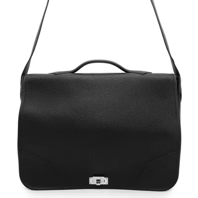 Pre-owned Hermes Black Taurillon Clemence Leather Shoulder Bag ()