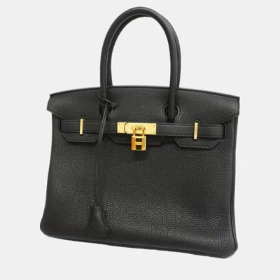 Pre-owned Hermes Black Togo Birkin 30 Z Engraved Ladies Handbag