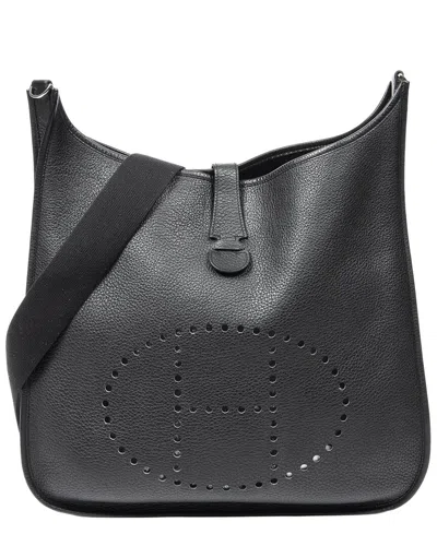 Pre-owned Hermes Hermès Black Togo Leather Evelyne Ii (authentic Pre-loved)