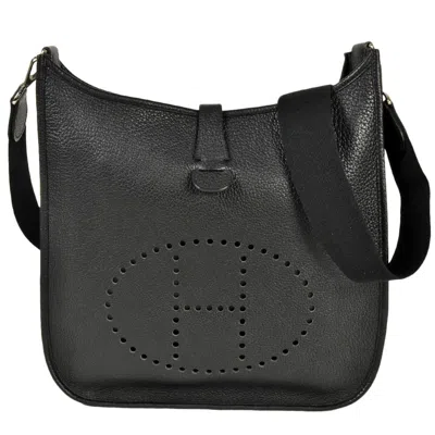 Pre-owned Hermes Black Togo Leather Shoulder Bag ()