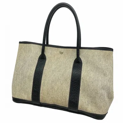 Pre-owned Hermes Black Toile H Tote Bag ()