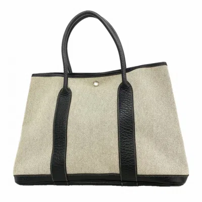 Pre-owned Hermes Black Toile H Tote Bag ()