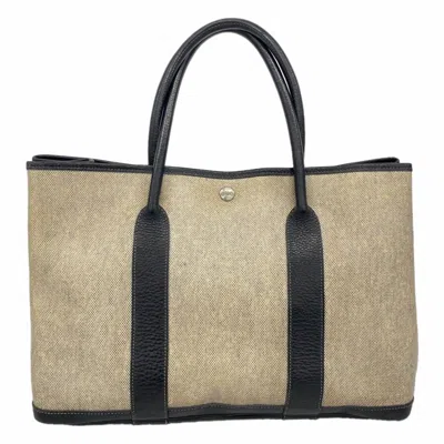Pre-owned Hermes Black Toile H Tote Bag ()