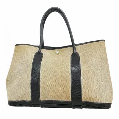 Pre-owned Hermes Black Toile H Tote Bag ()