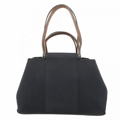 Pre-owned Hermes Black Toile Officier Tote Bag ()