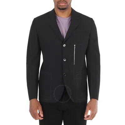 Pre-owned Hermes Black Wool And Silk Blazer Jacket